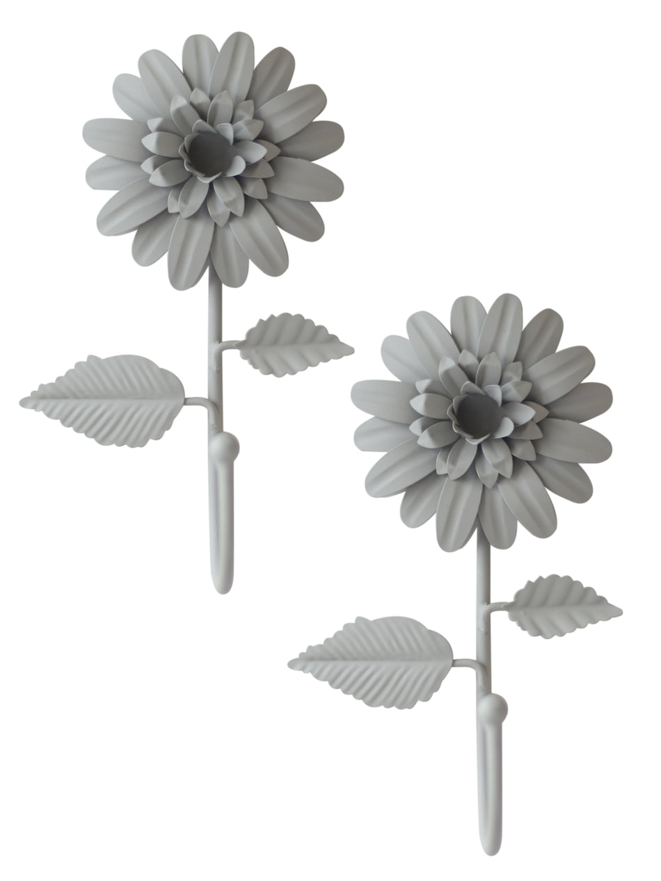 Laura Ashley Dahlia Hooks in Dove Grey