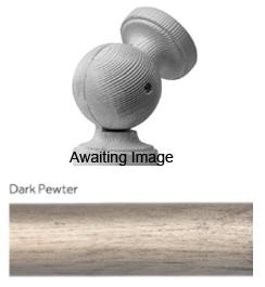 Byron Chalfont 35mm 45mm Pole Elbow Bracket Dark Pewter