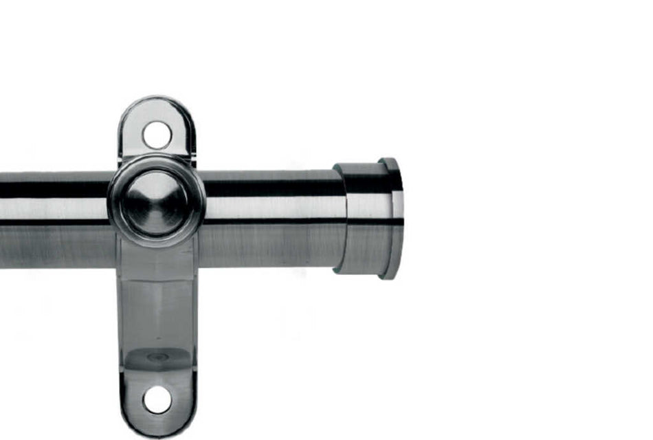 Galleria Metals 50mm Eyelet Pole Brushed Silver End Cap