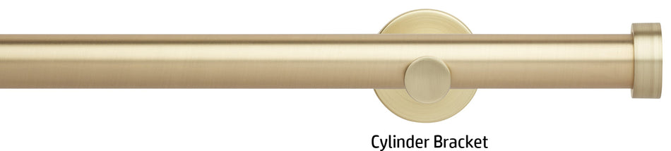 Neo 28mm Eyelet Curtain Pole, Gold, Endcap Finial