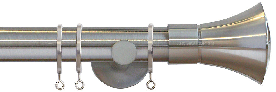 Jones Strand 35mm Pole Matt Nickel, Cone