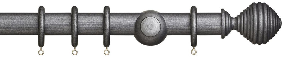 Museum 35mm & 45mm Satin Pewter Pole Dune Finial