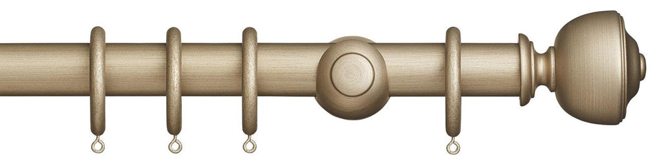 Museum 35mm & 45mm Satin Oyster Pole Asher Finial