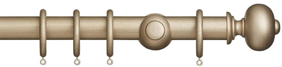 Museum 35mm & 45mm Satin Oyster Pole Parham Finial