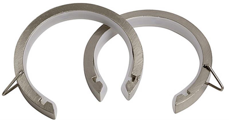 Speedy 35mm Lined Passover Rings, Satin Silver