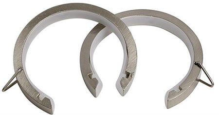 Speedy 35mm Lined Passover Rings, Satin Silver