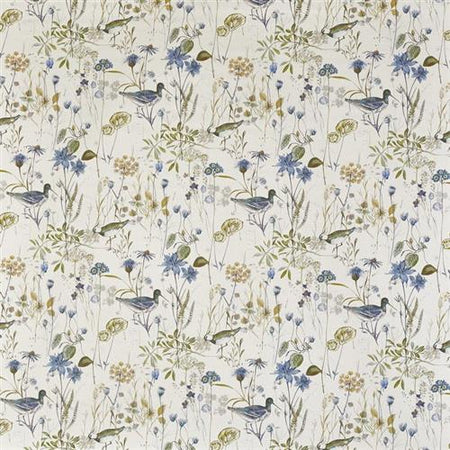 Prestigious Abbey Gardens Wetlands Saxon Blue Fabric