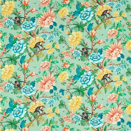 Clarke & Clarke Wedgwood Sapphire Garden Mineral Fabric