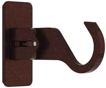 Arc 25mm Metal Adjustable End Bracket, Bronze