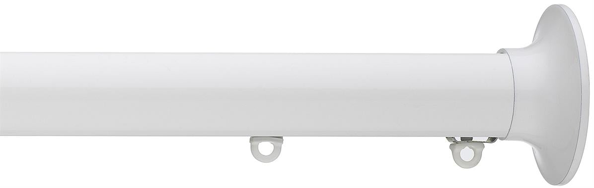 Silent Gliss Metropole 30mm 7610 White Taper Finial