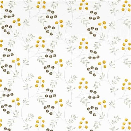 Clarke & Clarke Pavilion Rochelle Pewter_Chartreuse Fabric