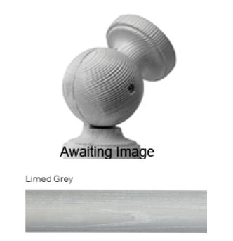 Byron Delano 35mm 45mm Pole Elbow Bracket Limed Grey