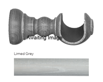 Byron Delano 35mm 45mm Pole Cup Bracket Limed Grey