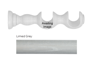 Byron Delano 35mm 45mm Pole Double Bracket Limed Grey