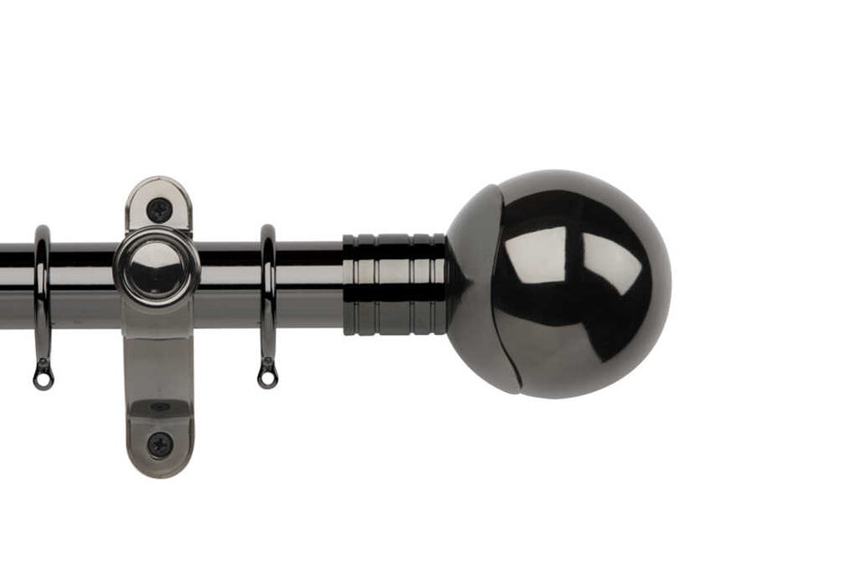 Galleria Metals 50mm Pole Black Nickel Orb