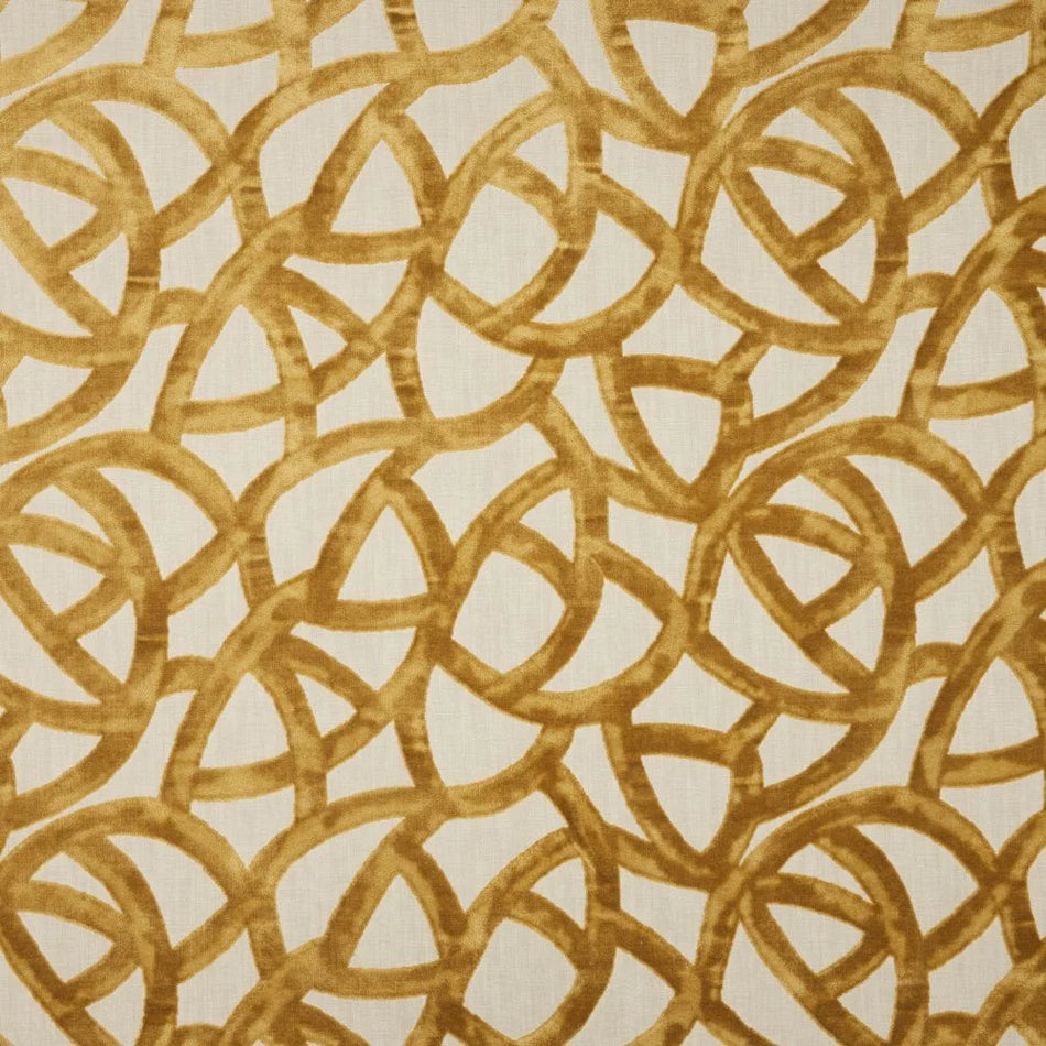 Iliv Infinity Velvets Orbit Saffron Fabric