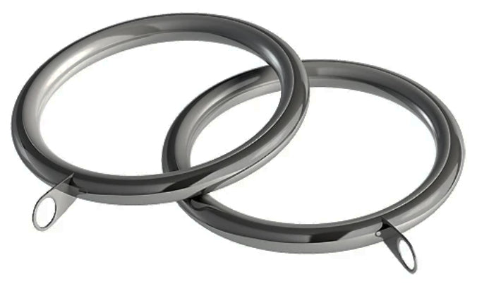 Speedy 28mm Pole Standard Lined Rings, Polished Graphite