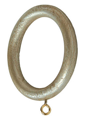 Modern Country Pole Rings 45mm, 55mm, Satin Silver