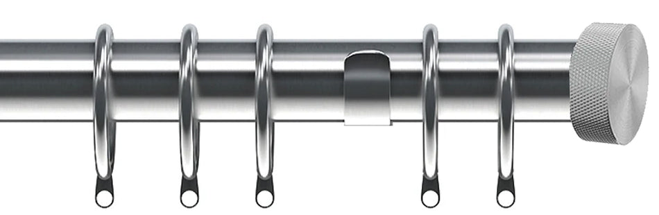 Speedy Poles Apart 28mm Curtain Pole, Satin Silver, Liv