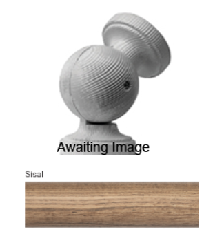 Byron Delano 35mm 45mm Pole Elbow Bracket Sisal