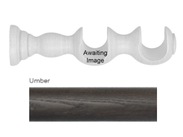 Byron Delano 35mm 45mm Pole Double Bracket Umber
