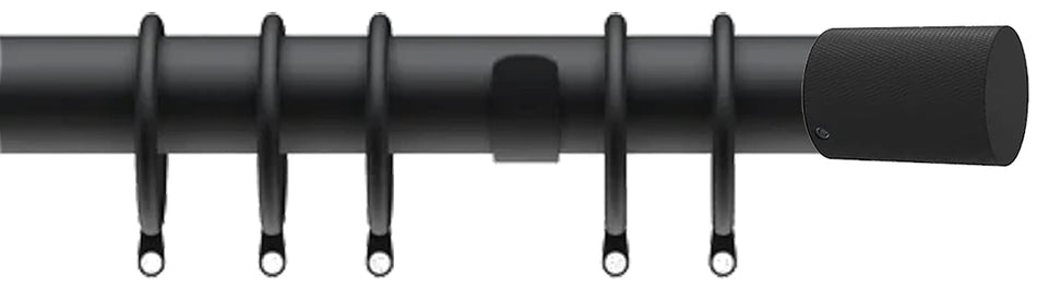 Speedy Poles Apart 28mm Curtain Pole, Matt Black, Olivia