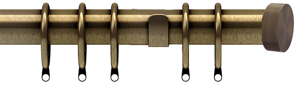 Speedy Poles Apart 28mm Curtain Pole, Antique Brass, Liv