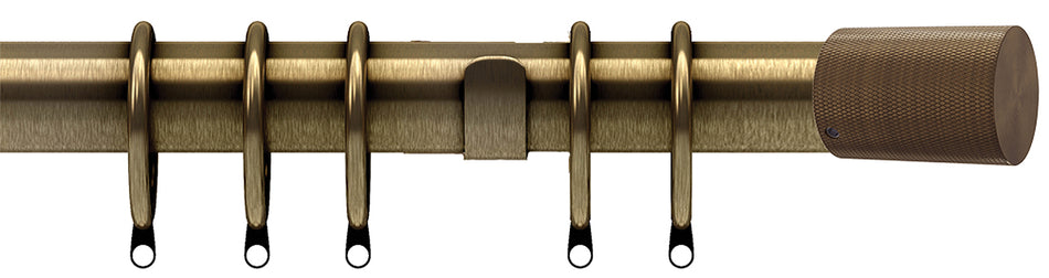 Speedy Poles Apart 28mm Curtain Pole, Antique Brass, Olivia