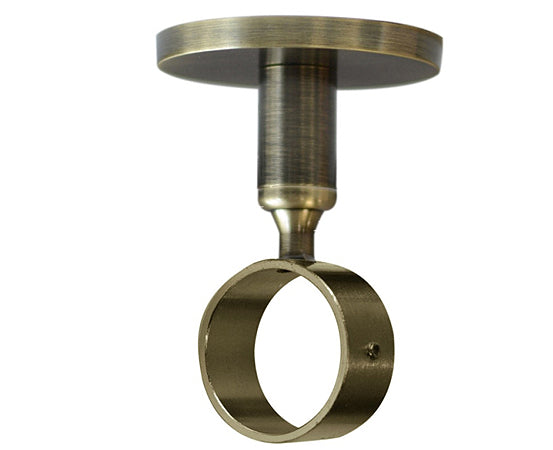 Jones Strand 35mm Pole Ceiling Bracket, Burnished Brass