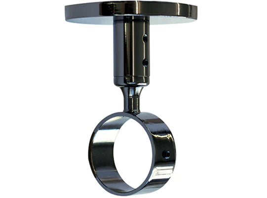 Jones Strand 35mm Pole Ceiling Bracket, Black Nickel
