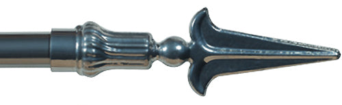 Cameron Fuller 32mm Metal Curtain Pole Chrome Spear