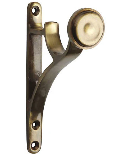 Byron Metal End Bracket 35mm 45mm 55mm Antique Brass