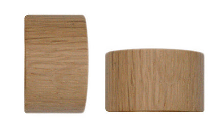 Jones Lunar 28mm Pole Finials, Endcap, Oak