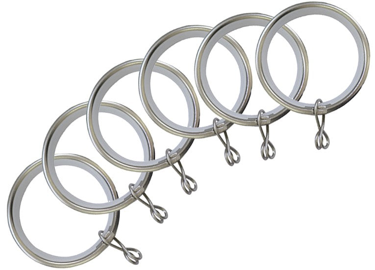 Jones 28mm Metal Pole Rings, Matt Nickel