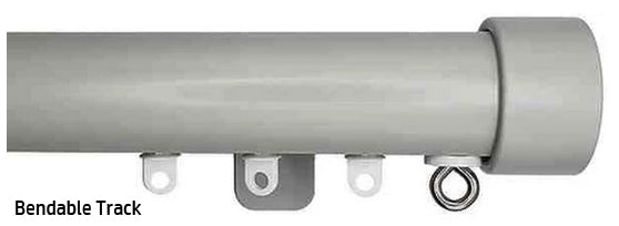 Cameron Fuller System Round38 Bendable Curtain Track Endcap Nimbus