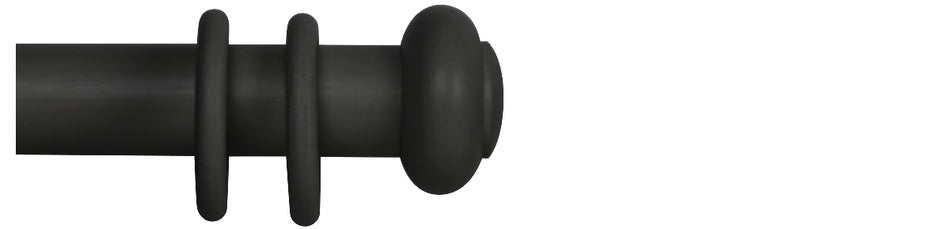 Cameron Fuller 50mm Pole Matt Black Button