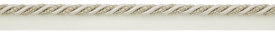 Hallis Antoinette 10mm Flanged Cord Trimming Ivory