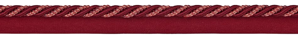 Hallis Antoinette 10mm Flanged Cord Trimming Rouge