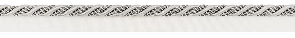 Hallis Antoinette 10mm Flanged Cord Trimming Silver