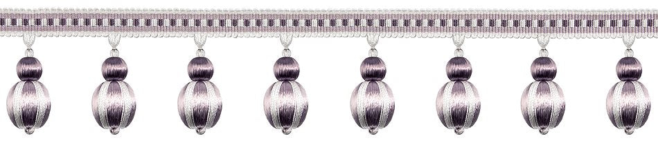 Hallis Antoinette Ball Fringe Trimming Wisteria