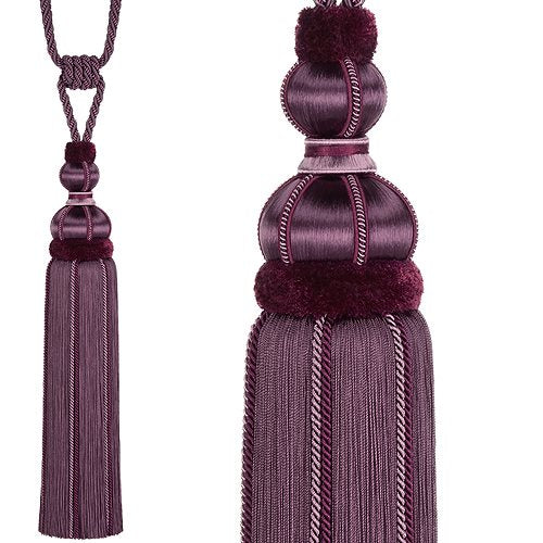 Hallis Antoinette Rope Tieback Mulberry
