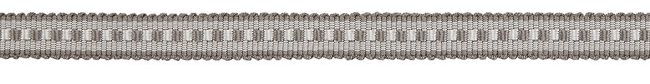 Hallis Antoinette Woven Narrow Braid Trimming Silver