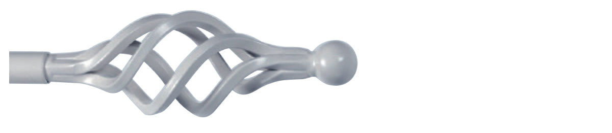 Cameron Fuller 19mm Metal Curtain Pole Nimbus Basket