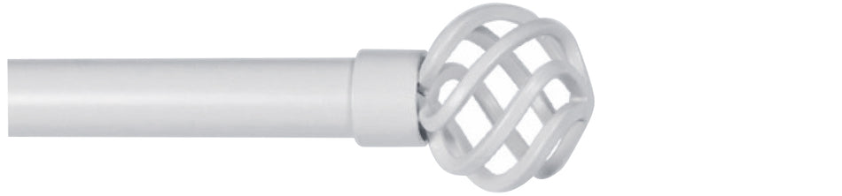 Cameron Fuller 32mm Metal Curtain Pole Ash Basket