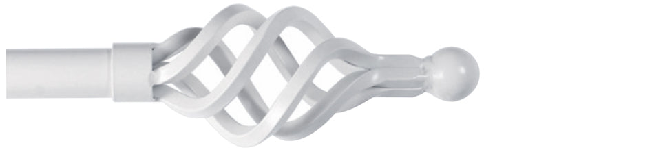 Cameron Fuller 32mm Metal Curtain Pole Ash Cage