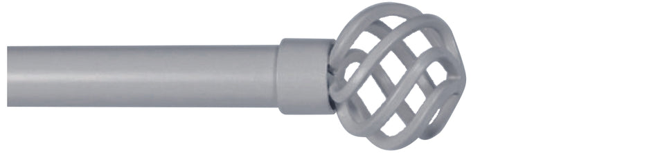 Cameron Fuller 32mm Metal Curtain Pole Slate Basket