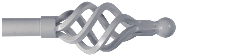 Cameron Fuller 32mm Metal Curtain Pole Slate Cage