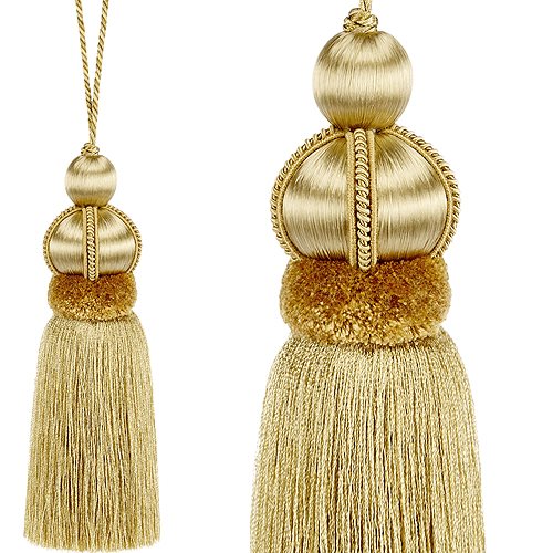 Hallis Antoinette Key Tassel Gold