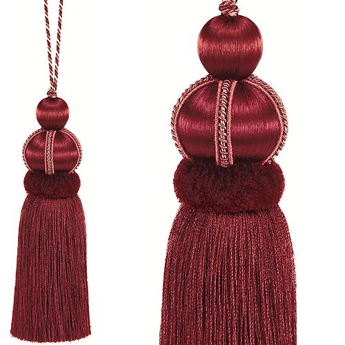 Hallis Antoinette Key Tassel Rouge