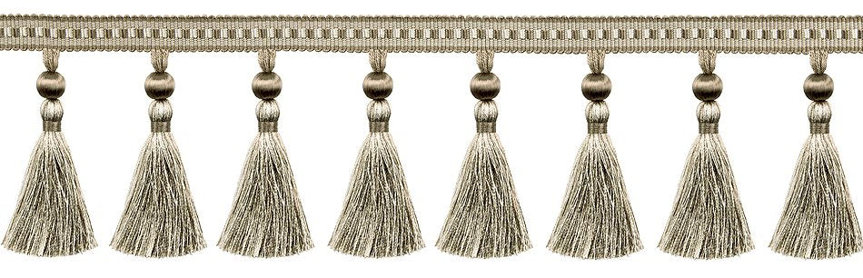 Hallis Antoinette Tassel Fringe Trimming Bisque